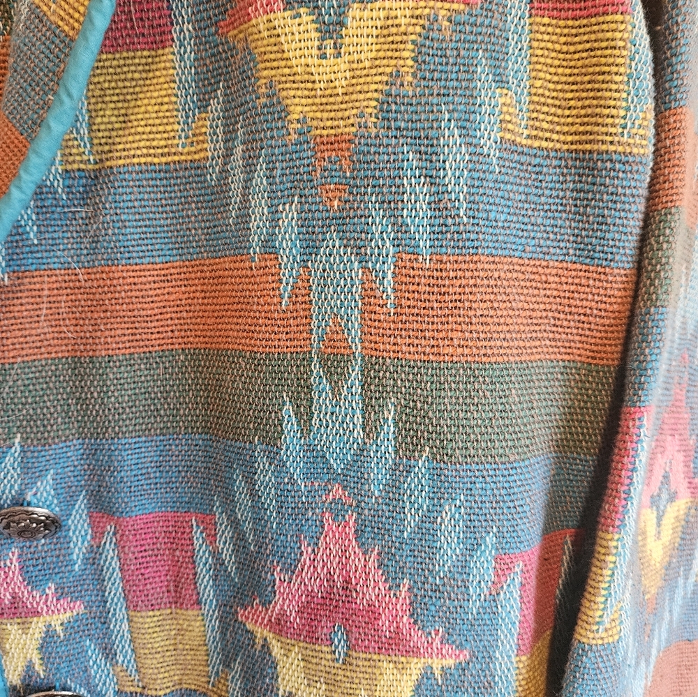 Vintage Bedford Fair Womens Sourhwestern Tapesty Blazer Size XL - Picture 3 of 13